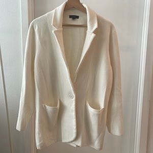 J.Crew Sweater Blazer Ivory Large